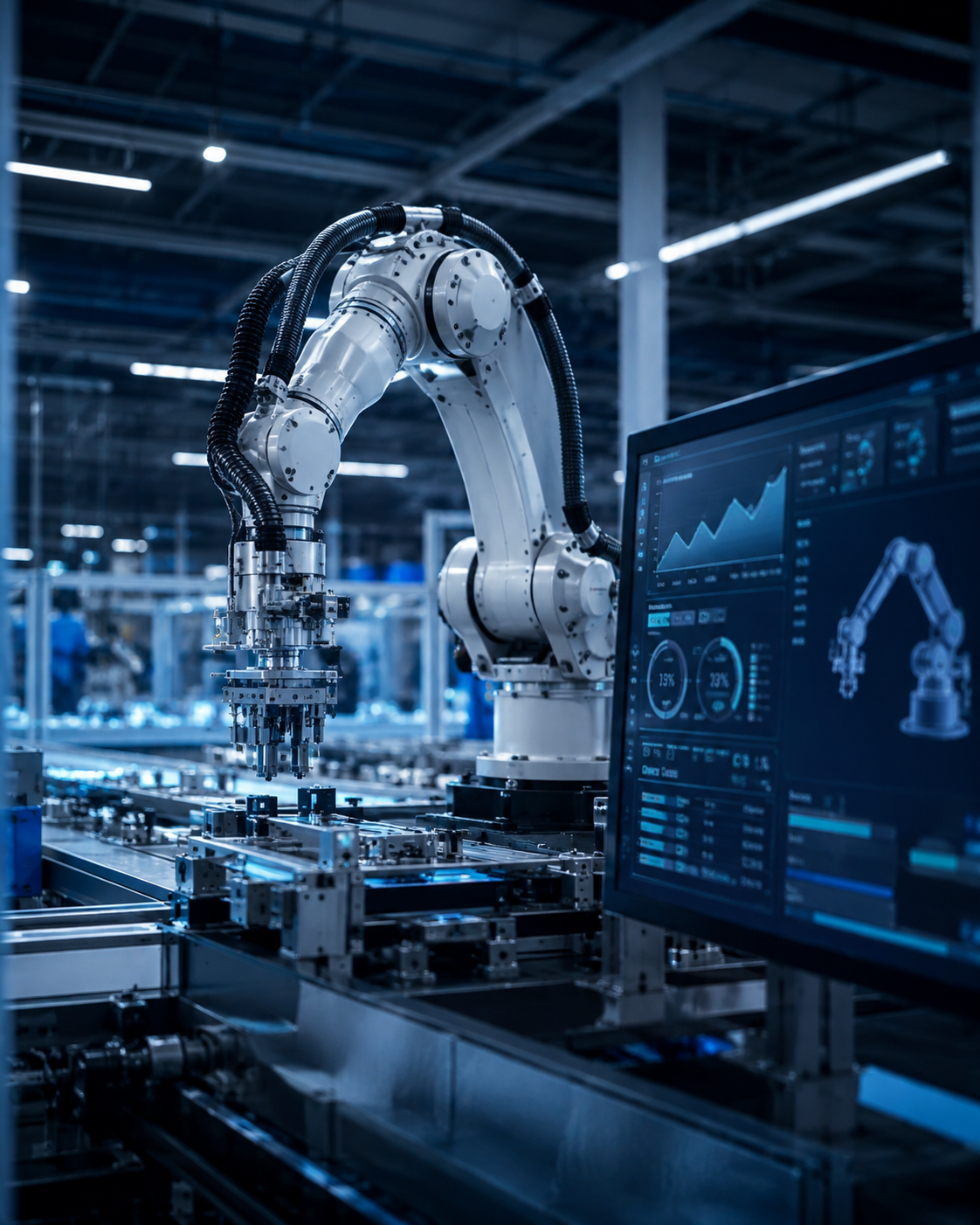 Industrierobotik mit digitaler Steuerung